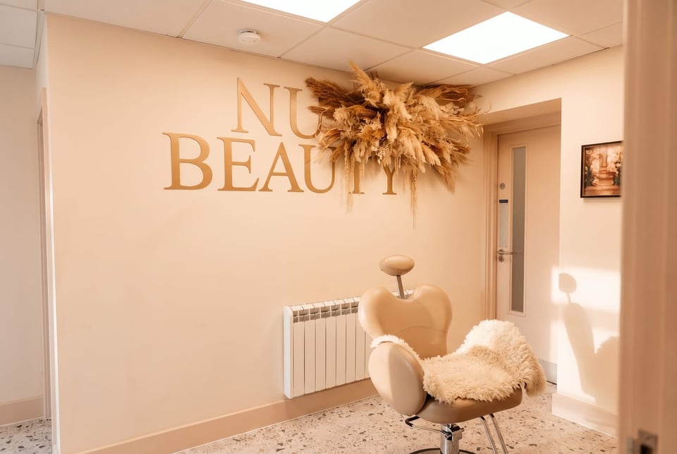 The NU Beauty entrance at Nu Beauty Haverhill